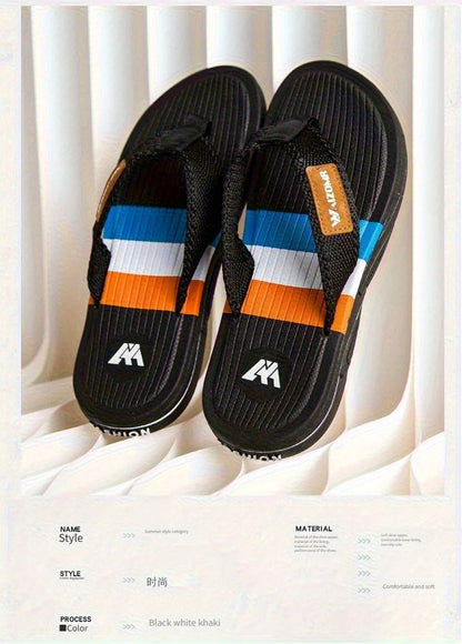 Summer new thick-soled casual flip-flops for men, anti-slip, anti-odor and wear-resistant, beach flip-flops for outdoor wear