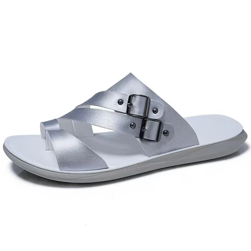 New Men's Daily Slippers Outdoor Casual Sandals Non-slip Lightweight Male Cool Slides Outdoor Man Half Drag Flip-flops Sandalias