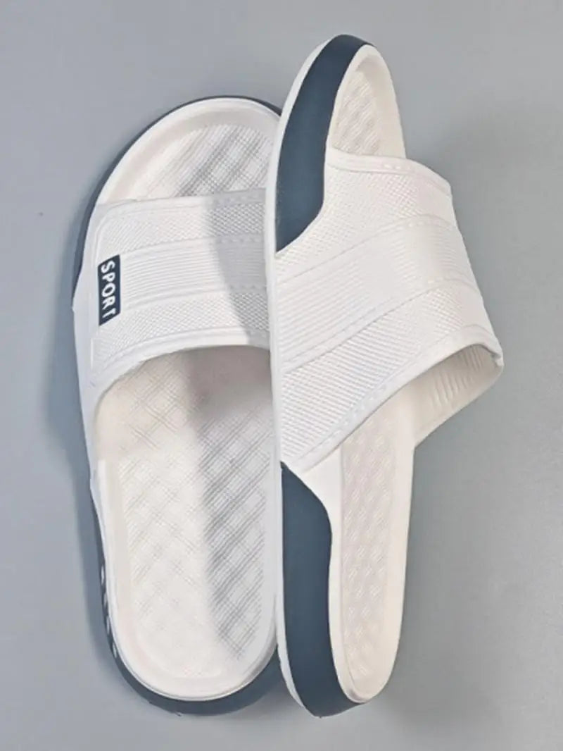 Plus Size 47 Non Slip Bedroom Slippers Men Summer 2026 Lightweight EVA Indoor Slippers Fashion Patchwork Man's Soft Home Slides