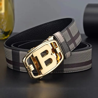 New Wide 34mm Luxury Vintage Designer B Belt Buckle Men High Quality Women Genuine Real Leather Dress Strap Male Belt for Jeans