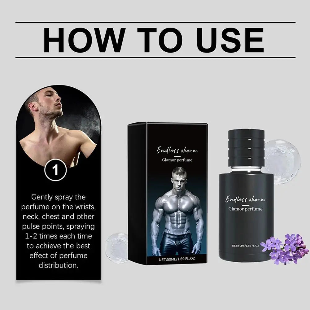 Men's Long Lasting Charm Body Fragrance Enhance Attractiveness Men's Body Fragrances Spray Long Lasting Men's Dating Fragrance
