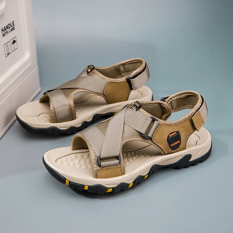 Summer Outdoor Sandals Leisure Fashion Sneakers Vacation, Beach Breathable, Wear-Resistant Hiking and Walking, Men's Sandals