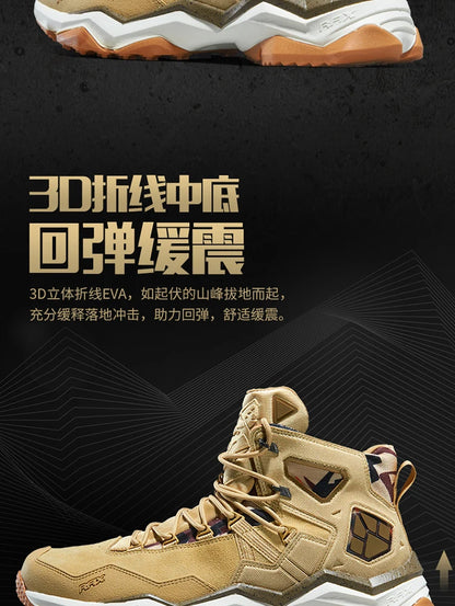 RAX Men Hiking Shoes Mid-top Waterproof Outdoor Sneaker Men Leather Trekking Boots Trail Camping Climbing Hunting Sneakers Women