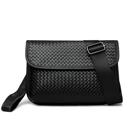 Luxury Designer Men's Shoulder Bag Genuine Leather Crossbody Bag Sling Bag for Daily Commute Travel Work Business Messenger Bag