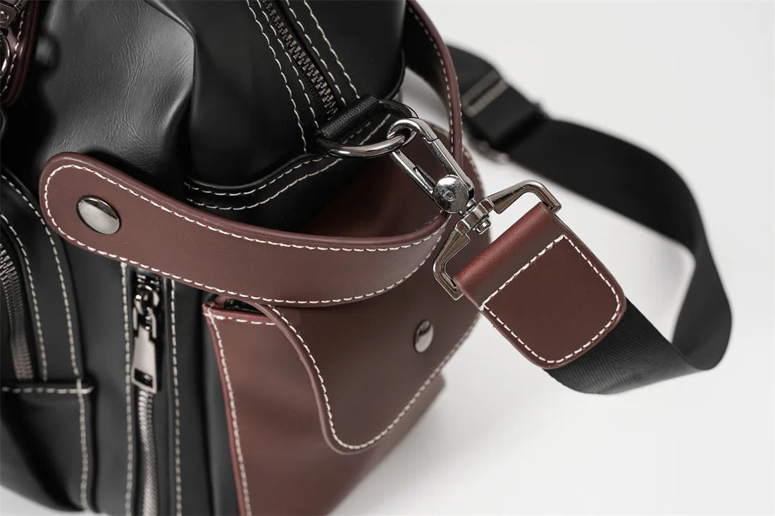 High Quality Handbag Men Business Briefcase Vinatge Fashion Top-Handle Bags For Men Large capacity Travel Laptop Bags Satchels