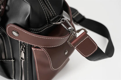 High Quality Handbag Men Business Briefcase Vinatge Fashion Top-Handle Bags For Men Large capacity Travel Laptop Bags Satchels