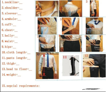 Men's Suit Tailored   2-Piece   Clothing Fashion Men's  Wedding Groom Suits Best Man Dinner Engagement Tuxedo