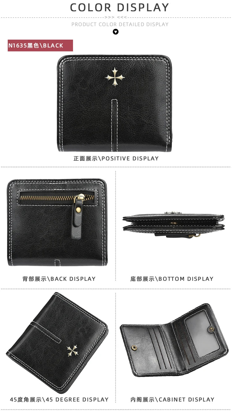New Mini Women Wallets Slim Women Fashion Small Wallets Zipper PU Leather Quality Female Purse Card Holder Wallet