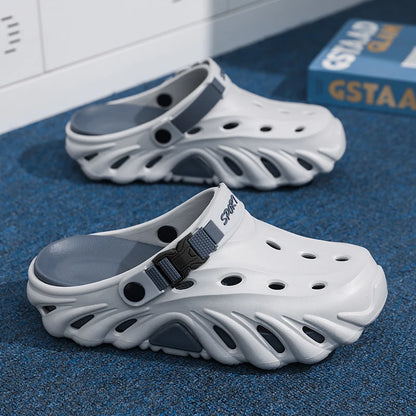 Male Sandals Casual Shoes Outdoor Beach Sandals Women Soft Clogs Garden Bottom Indoor Summer Flip Flops Men Massage Slippers
