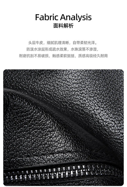High Quality Real genuine Leather Men Shoulder Bag Natural Cowhide Messenger Bag crossbody bag for 7.9-inch lpad Phone Bag