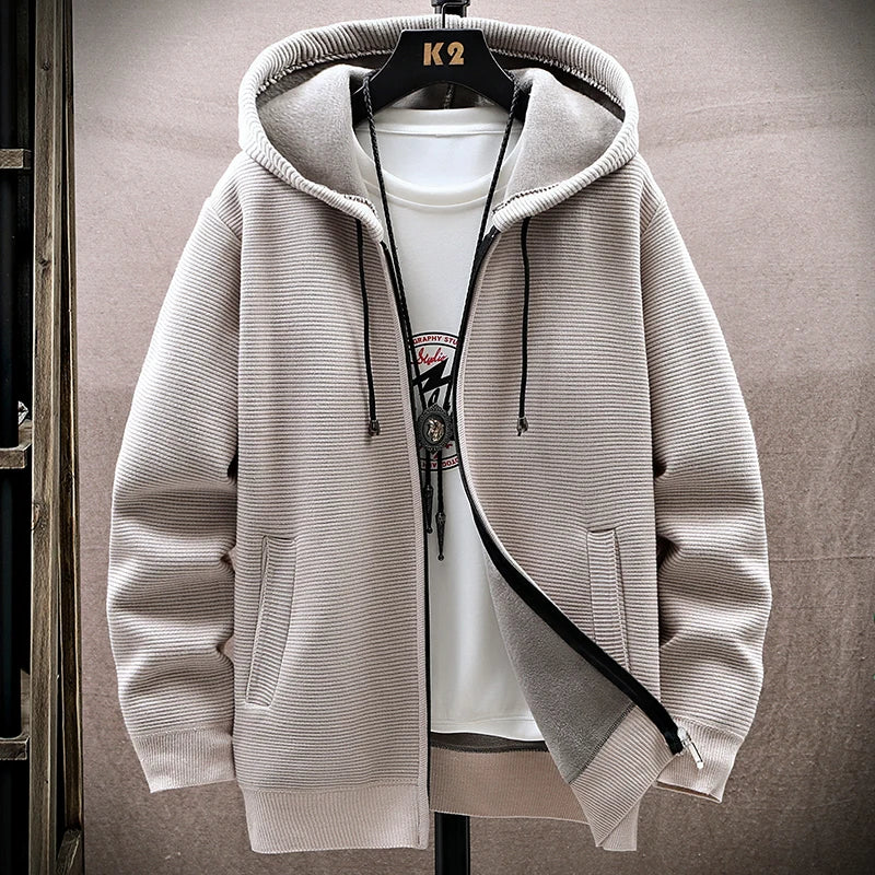 LEGIBLE 2025 Men's Sweaters Autumn Winter Wool Zipper Cardigan Sweaters Man Casual Knitwear Sweatercoat Male