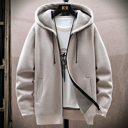LEGIBLE 2025 Men's Sweaters Autumn Winter Wool Zipper Cardigan Sweaters Man Casual Knitwear Sweatercoat Male