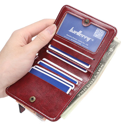 New Mini Women Wallets Slim Women Fashion Small Wallets Zipper PU Leather Quality Female Purse Card Holder Wallet