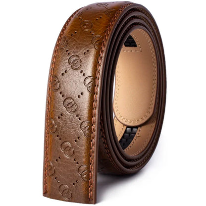 Genuine Leather Belts Without Buckle for Men Women High Quality Male Jeans Belt Large Size Belt No Buckle for Automatic Buckle