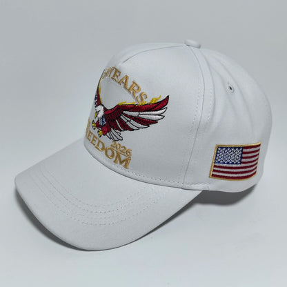 One USA 250th Anniversary Embroidered Baseball Cap Suitable for both men and women An ideal choice for personal use or as a gift