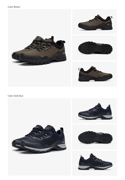 Baasploa Men Hiking Shoes New Outdoor Climbing Waterproof Non-slip Wear-resistant Sneakers Male Casual Lace-Up Walking Shoes ﻿