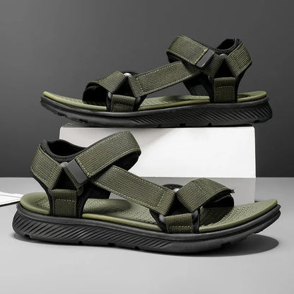 Summer Sandals Outdoor Wadable Man Arch Support Yoga Mat Insole Gladiator Open Beach Slippers Antiskid Durable Flat Men Slides