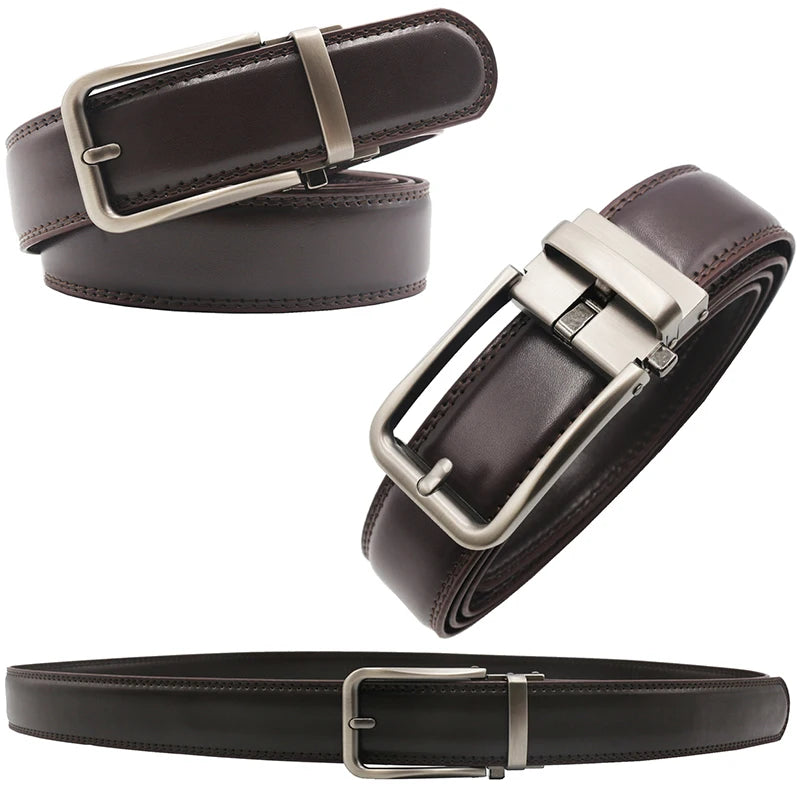 Women man Genuine Leather Belt For Female Strap Casual All-match Ladies Adjustable Belts Designer Automatic man belt buckle