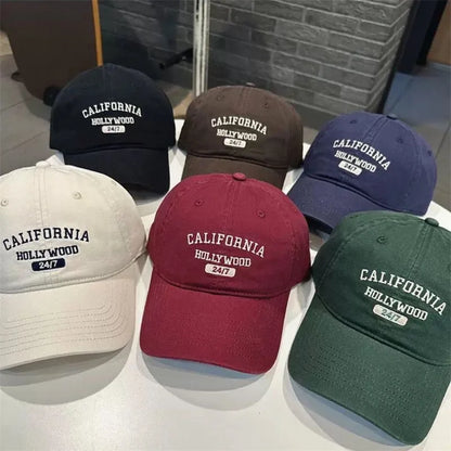 Retro Letter Embroidery Baseball Caps For Women Men Summer Sport Visors Snapback Cotton Cap Unisex Hip Hop Hat Streetwear Hats
