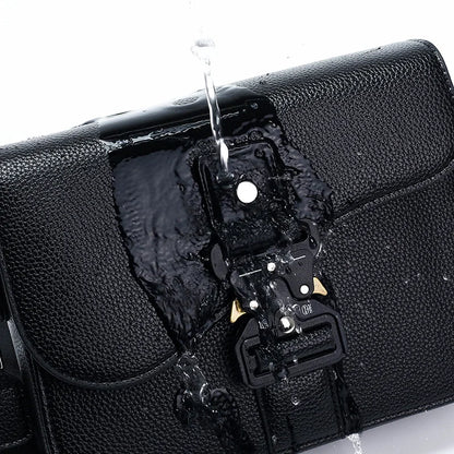 High-End Men's Stylish Crossbody Bag PU Leather Sling Bag Minimalist Business Shoulder Bag Perfect for Daily Commute Travel