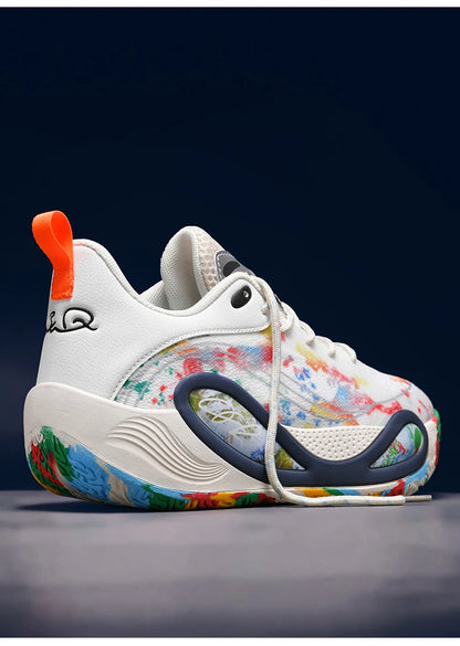 Men's Basketball Shoes Breathable Cushioning Non-Slip Wearable Runing Shoes Gym Training Athletic Basketball Sneakers for Women