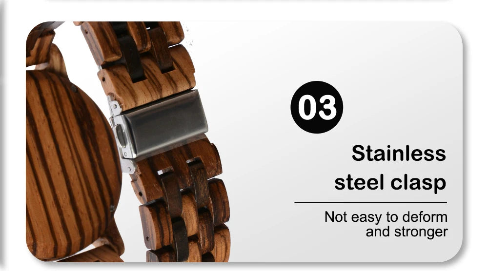 Man's Watches Wooden Watch Strap Hand Watch Quartz Wrist Watch for Men Chronograph  Luxury Brand montre homme Gift Drop Shipping