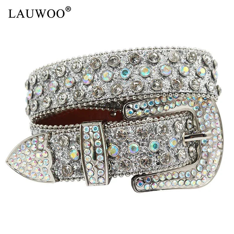 BB belt Diamond Rhinestone Belts Fashion Luxury Crystal Studded Pin Buckle Belt Cinto De Strass Belts for Women Jeans Decoration