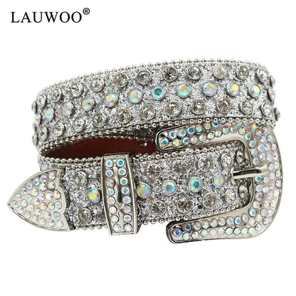 BB belt Diamond Rhinestone Belts Fashion Luxury Crystal Studded Pin Buckle Belt Cinto De Strass Belts for Women Jeans Decoration