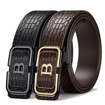 2026 New High quality men's leather belt, fashionable business belt, men's suit belt