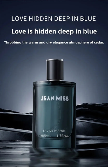 50ml Men's Woody Aquatic Perfume Long Lasting Fresh Masculine Fragrance Spray Eau de Parfum for Daily Casual Dating