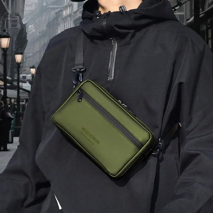 Fashionable Multi-Layer Shoulder Bag,Hand-Held Casual Crossbody Bag, Suitable for Commuting, Daily Use,Black Business Travel Bag