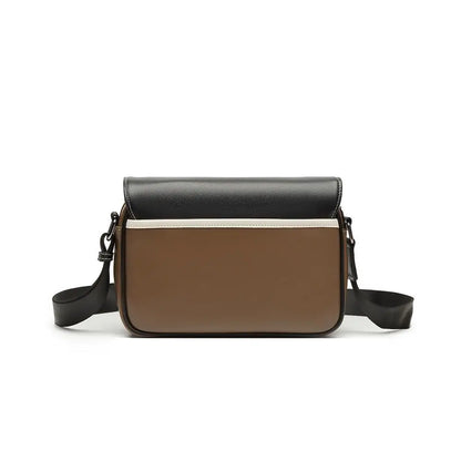 Casual PU Leather Messenger Bag Multi-pocket Design Vintage Shoulder Bag Durable Male Handbags Travel