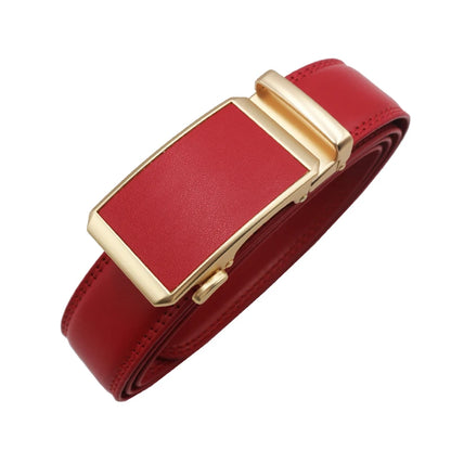 Women man Genuine Leather Belt For Female Strap Casual All-match Ladies Adjustable Belts Designer Automatic man belt buckle
