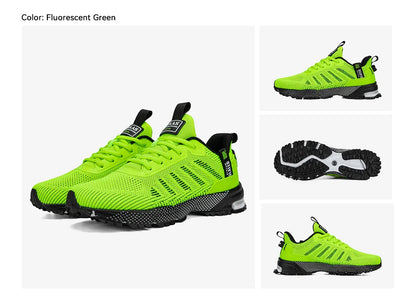 Baasploa Men Running Shoes Lightweight Breathable Jogging Sport Shoes Male Lace-up Fashion Comfort Casual Sneakers Non-slip