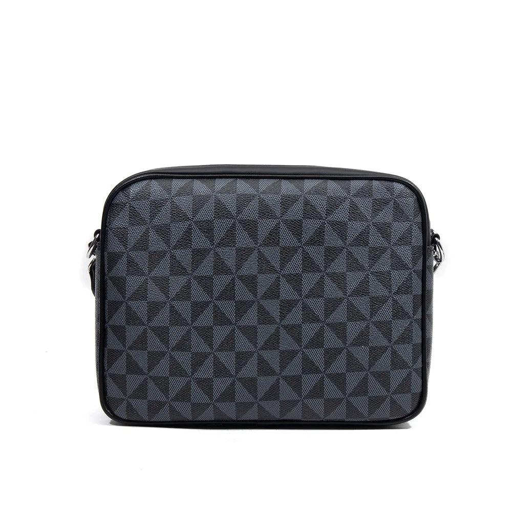 Fashion Crossbody Bag Men Three in One Design Men's Crossbody Bags Diamond Lattice Print Shoulder Messenger Bag Male Hanabag