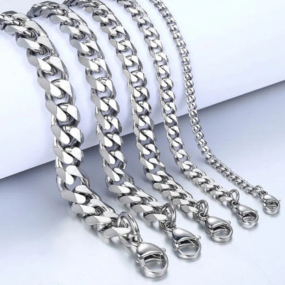Trendy Chain Bracelet for Men Classic Stainless Steel Jewelry Gift for Men And Women