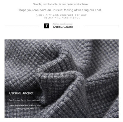 Cardigan Male Sweater Man Clothes Modern Slim Fit Lightweight Fabric Versatile Daily Wear Office Home Streetwear Chic Look New