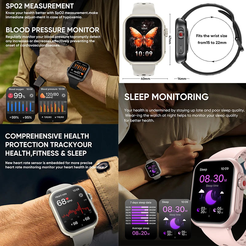2025New For XIAOMI IOS Watch Ultra2 Smart Watches Women 1000mAh 1.85" AMOLED Full Touch Screen BT Call Ladies Fashion Smartwatch