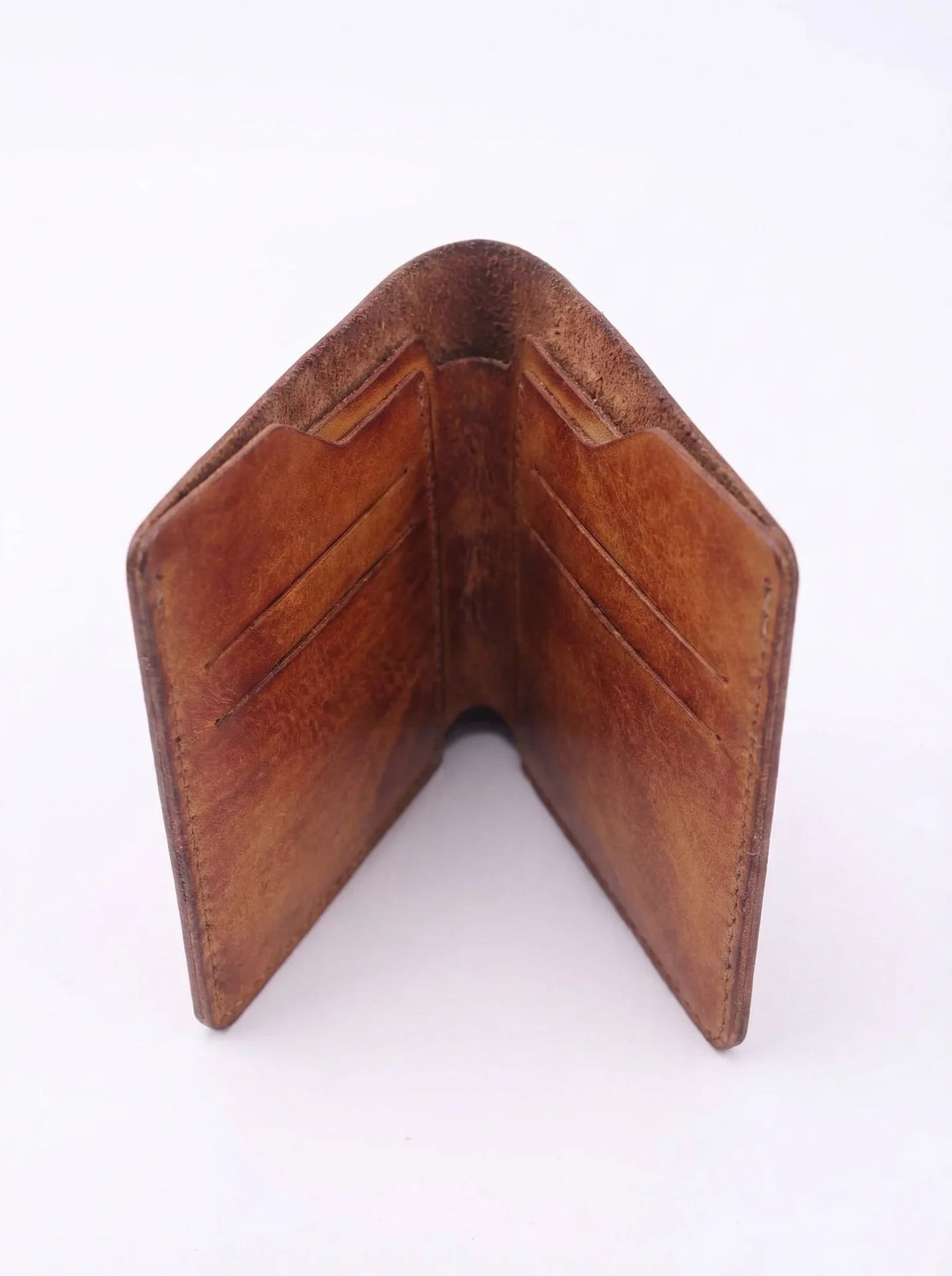 Vintage Genuine Leather Men Wallet High Quality Card Holder Large Capacity Durable Male Money Clips