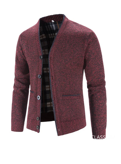 New Autumn Men V-neck Business Cardigans Sweatercoats Winter Warm Cardigan Sweaters Male Casual Cardigans Slim Fit Sweaters 4XL
