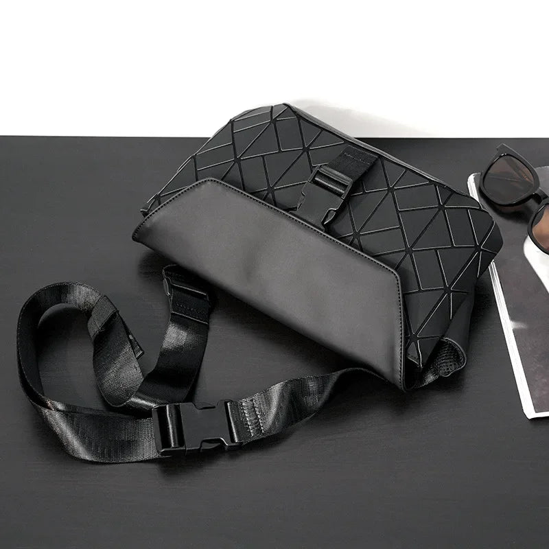 High-quality Fashion Men's Crossbody Bag Geometric Shoulder Messenger Bag Men Back Pack Waist Bag Crossbody Bags for Men Satchel