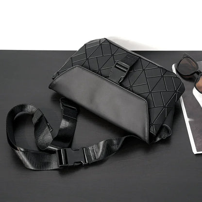 High-quality Fashion Men's Crossbody Bag Geometric Shoulder Messenger Bag Men Back Pack Waist Bag Crossbody Bags for Men Satchel