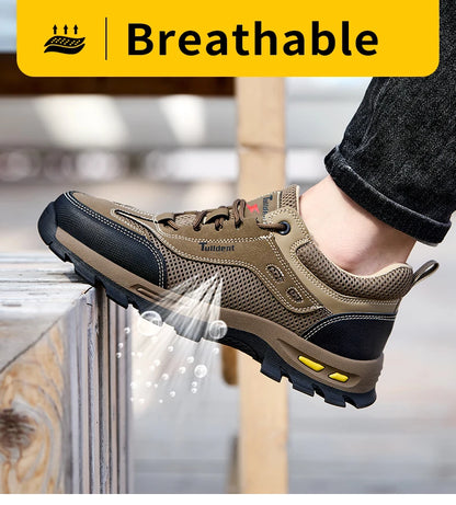 Summer Work Safety Shoes, Men's Puncture Resistant Work Shoes, Protective Shoes, Safety Boots, Tactical Boots