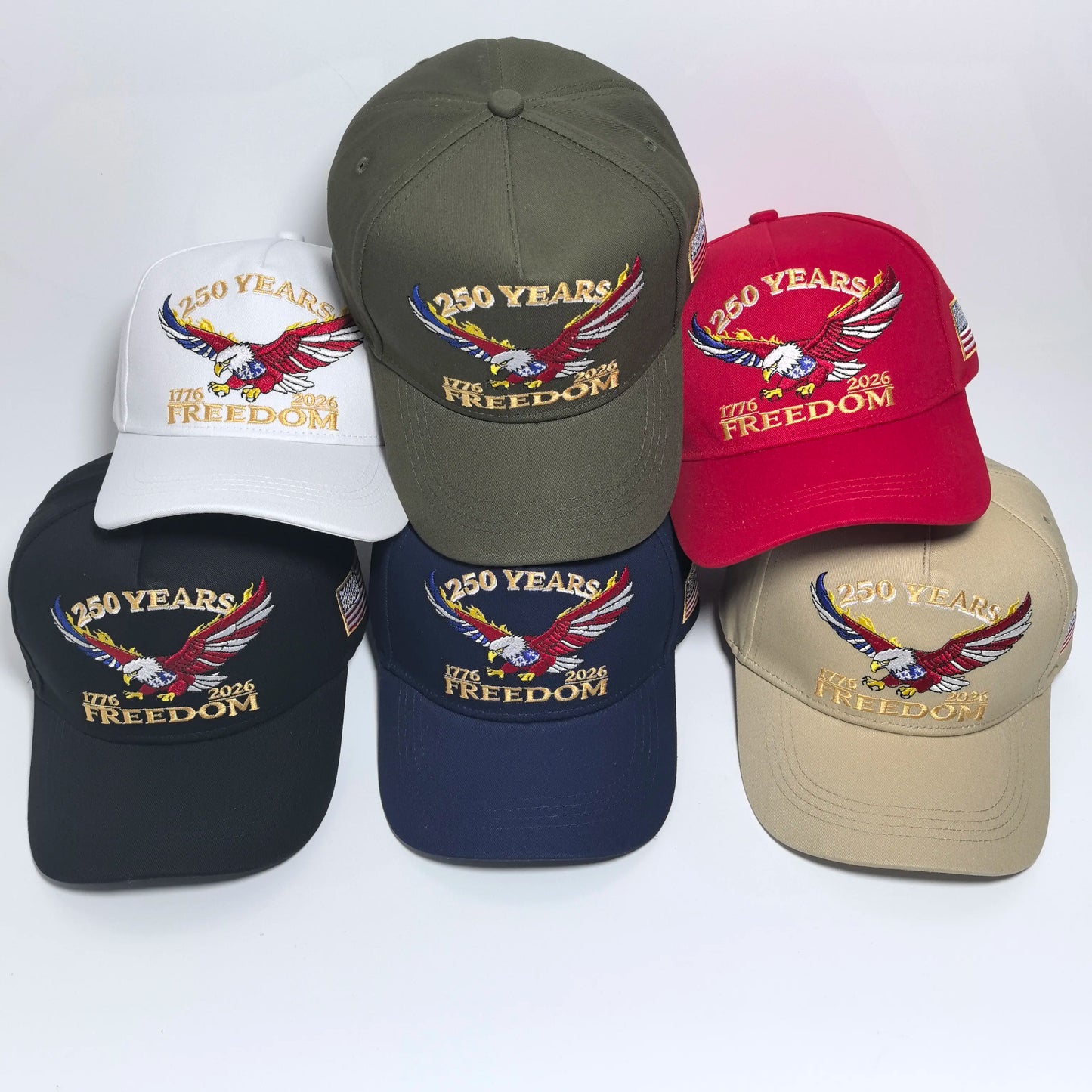 One USA 250th Anniversary Embroidered Baseball Cap Suitable for both men and women An ideal choice for personal use or as a gift