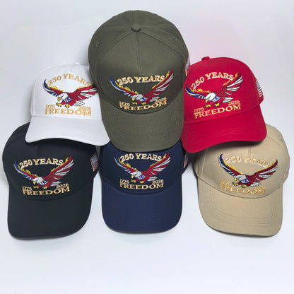 One USA 250th Anniversary Embroidered Baseball Cap Suitable for both men and women An ideal choice for personal use or as a gift