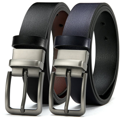 Men Leather Belt Automatic Buckle Pin Buckle High Quality Male Genuine Leather Strap Luxury Jeans for Men Men Accessori