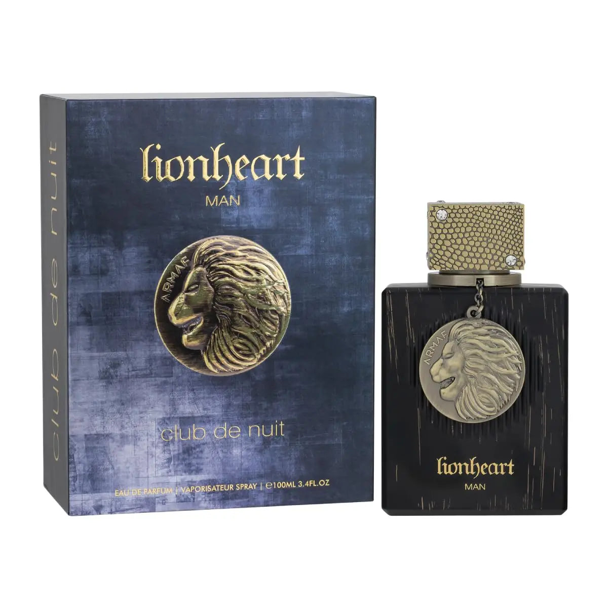 Armaf Club De Nuit Lion Heart EDP SPR 3.4 Floz Clean Long-lasting Mint Oud And Musk Fragrance Ideal Gift
