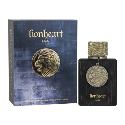 Armaf Club De Nuit Lion Heart EDP SPR 3.4 Floz Clean Long-lasting Mint Oud And Musk Fragrance Ideal Gift
