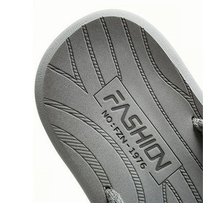 Summer men's slippers made of EVA material are comfortable and non irritating. Outdoor flip flops are of good quality