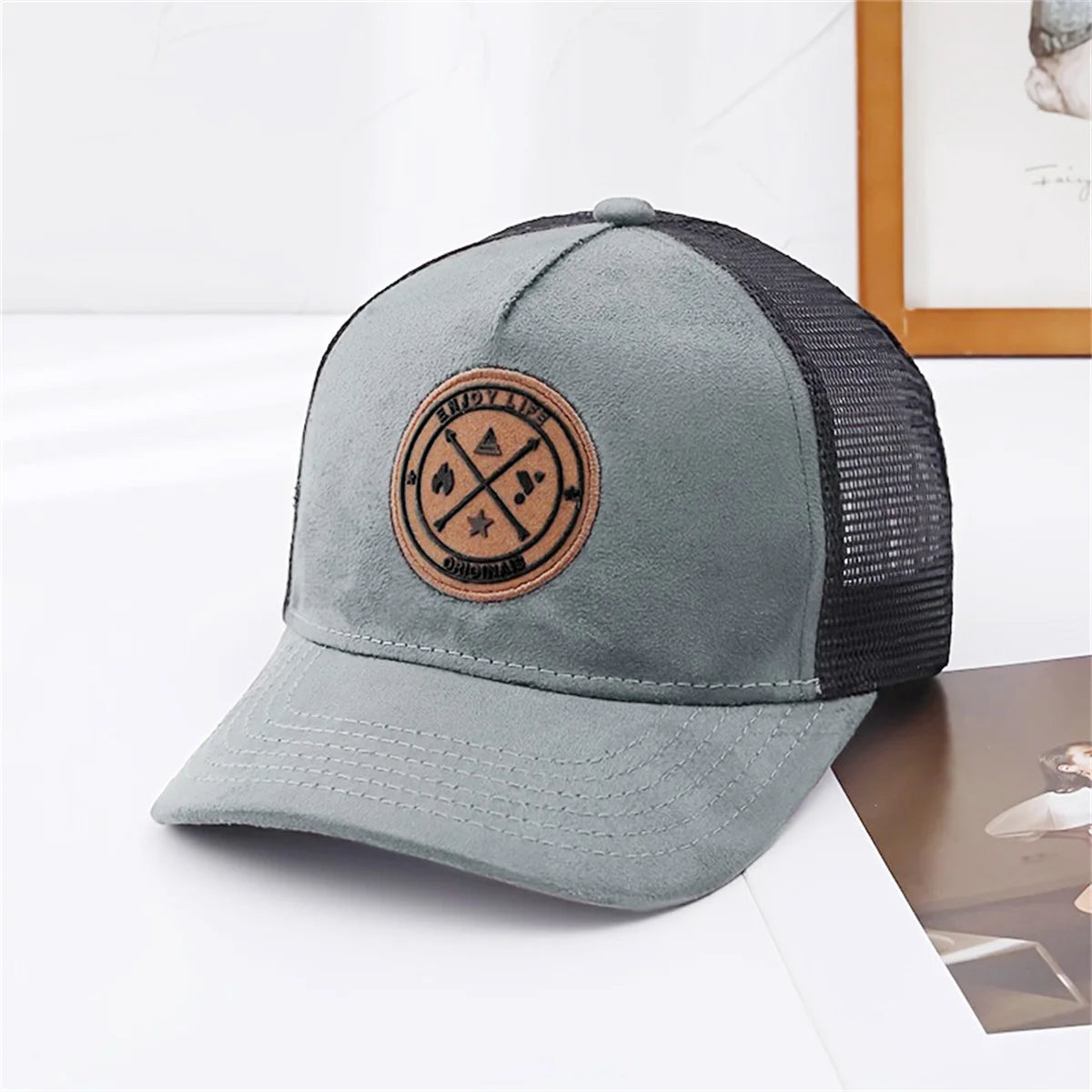 Mesh breathable baseball cap dome summer new sun protection sun visor hard top hat outdoor running sports cap duckbill cap